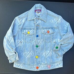 New J BALVIN GUESS Denim Girls Jacket SZ 6